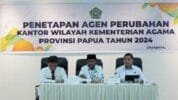 Kantor Wilayah (Kanwil) Kementerian Agama (Kemenag) Provinsi Papua menggelar kegiatan Penetapan Agen Perubahan di Lingkungan Kantor