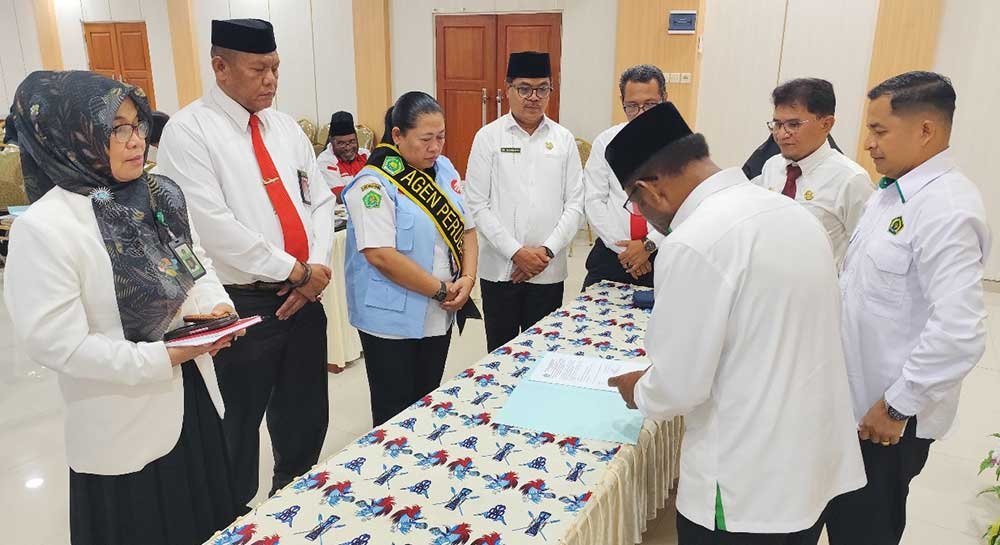 Kantor Wilayah (Kanwil) Kementerian Agama (Kemenag) Provinsi Papua menggelar kegiatan Penetapan Agen Perubahan di Lingkungan Kantor