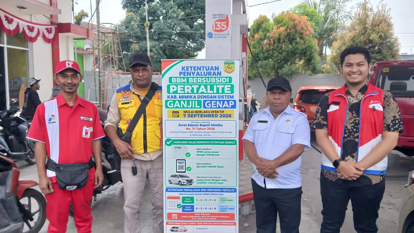 PENGAWASAN GANJI GENAP DI SPBU HASANUDDIN